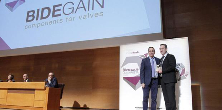 BIDEGAIN obtains one of the “best Basque company” awards